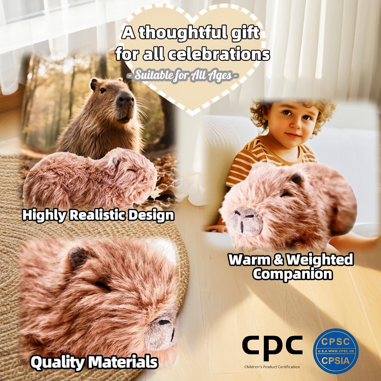 🎁 Cute Coolable Warmable Weighted Plush Gift