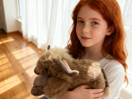 🐂🎁Cute Cartoon Highland Cow Cuddly Toy