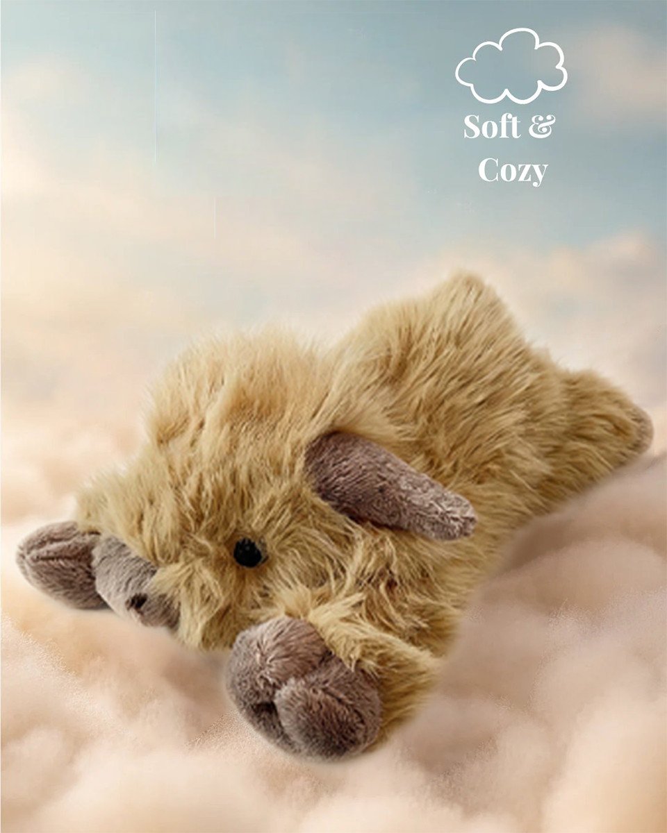 🎁13.8in-21.7in Cute Cartoon Highland Cow Cuddly Toy