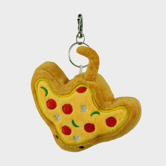 Slice the Pizza Stingray Plush Keychain