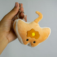 Stacks the Pancake Manta Ray Plush Keychain