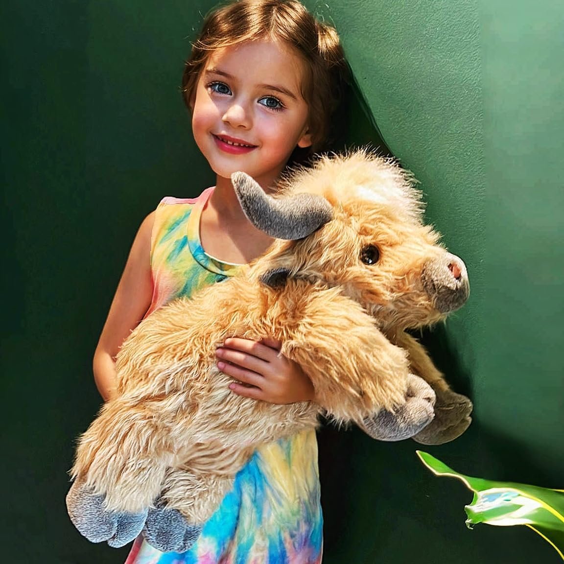 🐂🎁Cute Cartoon Highland Cow Cuddly Toy