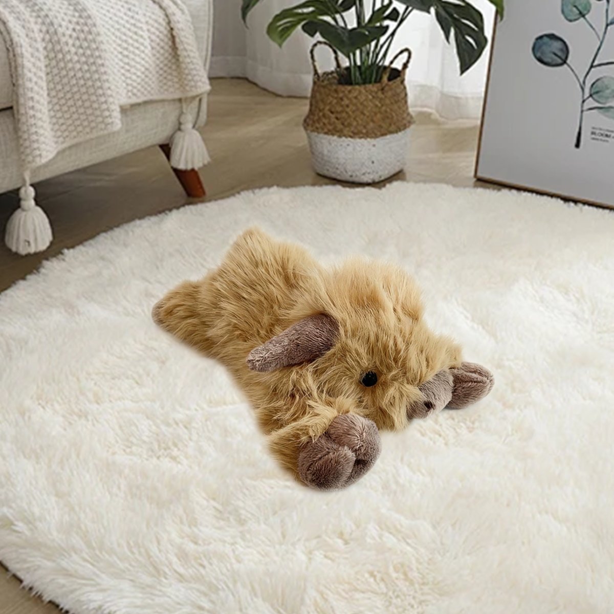 🎁13.8in-21.7in Cute Cartoon Highland Cow Cuddly Toy