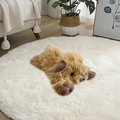 🎁13.8in-21.7in Cute Cartoon Highland Cow Cuddly Toy