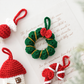 Handmade Knitted Christmas Tree Ornaments
